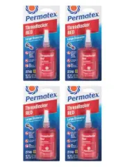 4 x Permatex Large Diameter Threadlocker Red 36ml