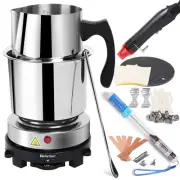 Double Boiler Wax Melting Pot, Professional Water Heating Warming Pots for Ca...