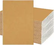 24 Pack Blank Notebook A5, 60 Pages(30 Sheets) Kraft Notebooks Unlined Journals Bulk Sketchbook Multipack for Kids Students Classroom Writing Drawing Office Back to School Gift, 21.5x14cm（Brown）