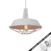 Snap Lighting Reginald White Cage Downlight to Pendant Light Conversion Kit Small