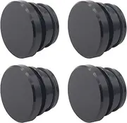 zolyet Universal Lighter Cover Cap, Alu um Alloy Plug for Car Power Port Outlet (4 Pieces, Black) Black