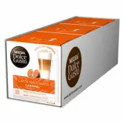 Dolce Gusto Caramel Latte Macchiato, Pack of 3, 3 x 16 Capsules 24 Servings
