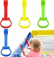 Baby pulls rings, pull rings to play pen, 4 pieces Cartoon Baby Tirl Up Patriés | Playpen Accessories, Toys for for Family, Friends, Use
