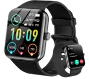 IOWODO Smart Watch(Answer/Make Call), 1.85" Smartwatch for Men Women, 100+ Sport
