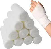Wounds Bandage Wrap | 10Pack Bandage Roll Breathable 3Inx15Ft Gauze Roll - Flexible Individually Wrapped Bandage Wrap Stretch Wound Care for Wounds