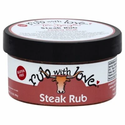 Rub With Love BBQ Seasonings - Choose from Steak, Pork, Salmon, or Chicken Rub