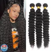 12A Deep Wave Bundles Human Hair Pineapple Wave 3 Bundles 16" 18" 20" 300g 10