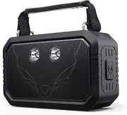 DOSS Traveler Wireless Portable Bluetooth Speakers with Waterproof IPX6, 20W Stereo Sound and Bold Bass, 12H Playtime, Durable for Phone,TV, Tablet, Gift Ideas - Black