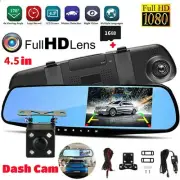 1080P Dash Camera Rear View Car Cam Reversing Mirror Front And Rear DVR Recorder