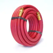 Steelman 30-Foot x 3/8 in. Rubber Air Hose, 3/8 in. NPT fittings 98459-IND