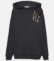 [Area] Area Claw embellished cutout hoodie AU 8 black