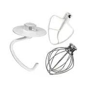For Kitchen Aide Assecories 4.5-5 Qt Tilt-Head Stand Mixers Kitchenaid Paddle Attachment for K45B/K5THCB/K5THBS White silver