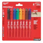 Milwaukee 48223107 - Inkzall Fine Point Colored 8 Piece