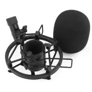 SUNMON SM58 Microphone Shock Mount Holder with Foam Windscreen for Absorbe Vi...