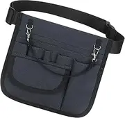 APLVFFZH Practical Nurse Fanny Pack Utility Belt Multi Compartment Nursing Bags Scissors Holder Case Belt Pouch Storage Nurse Women Men, Dark Blue
