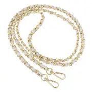 47" Purse Chain Strap, DIY Bag Chain Strap Replacement Adjustable, Grey&Gold