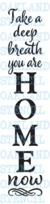 HOME STENCIL Vertical for Painting Wood Signs Porch Family Walls DIY Large