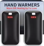 2 Pack Electric Hand Warmer Reusable Portable Pocket Heater USB Handwarmers