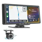 10.26" HD Portable Carplay Wireless Touch Screen Double Din Car Stereo