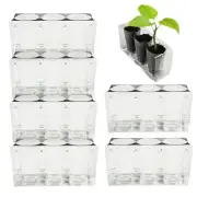 6PCS 3-Cell Seed Starting Tray for Seedlings, Plant Starter Trays