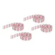 4pcs 35 Inch Miniature Garden Fence Mini Ornament Wood Picket Fence Pink White