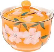 Non-Stick Ceramic Condiment Jar Salt Pepper Spice Jar Spice Dispenser Jar for Kitchen