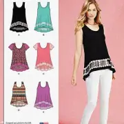 Stitch & Style: Misses' Knit Top Kit - Sizes XXS-XXL (Code 1113)