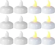 Floating Candle - LED Water Activated Floating Lights, Set of 12 Waterproof Candles | Home Table Centerpieces for Wedding, Christmas, Halloween, Event Decoration, Float Glow Lights