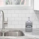 Soap Dispenser with Sponge Holder Liquid Hand Soap Dispenser for Dish Soap