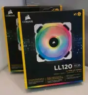 2x New~ Corsair LL120 RGB, 120mm Dual Light Loop RGB LED PWM Fan, CO-9050071-WW