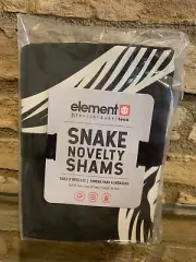 Pottery Barn Teen Element Snake Novelty Shams Pillow Cases Set Of 2
