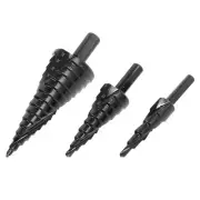 6/8/10mm Shank HSS Step Drill Bit Set Large Cone Titanium Bit Hole Cutter