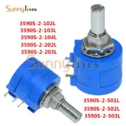 3590S Precision Wirewound Potentiometer 500R1K2K5K10K20K50K100K Ohm Pot 10Turn