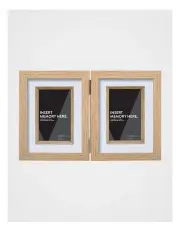 [Vue] Natural Double Photo Frame 15x20cm