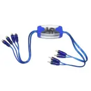 12V Noise Sound 4 RCA Ground Isolator Noise Filters Auto