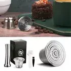 Refillable Capsule Tamper Coffee Capsule Reusable Pods For Nespresso Nestle