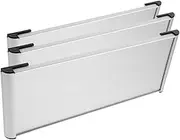ABOOFAN 3pcs Double-Sided Aluminum Nameplate Holders for Office Signs Blank Signage for Walls and Doors and Deformation Resistant for Custom Text and Graphics Display