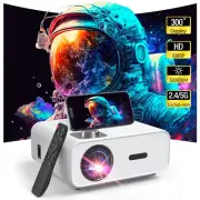 Groview Projector Built-in Apps 12000L 2.4G/5G WiFi Comp. w/ iOS/Android 100"scr