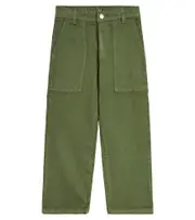 [Stella McCartney Kids] Stella McCartney Kids Cotton-blend pants Y 6 green