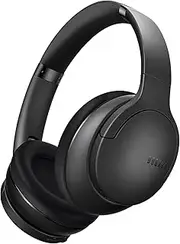 DOQAUS Bluetooth Headphones Over Ear, Bluetooth 5.3 Wireless Headphones, 90H Playtime, 3 EQ Modes, HiFi Stereo Headphones Wireless with Microphone, Soft Earpad, Foldable Headphones for Phone/PC(Black)