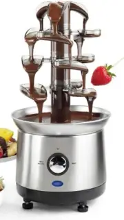 Stainless Steel Electric Chocolate Fondue Fountain Machine Chocolate Fountain 4
