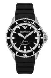 Emporio Armani Black Dial Automatic Diver's 200M Men's Watch AR60078