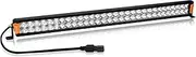 LIGHTFOX 30 Inch LED Light Bar - Professional IP68 Waterproof Dual Row Super Bright Off Road Light Bar, 180W 22,644LM Combo Driving Light, Stylish Two-Tone Design Light Bar for Truck Pickup Jeep Roof