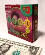 Sony CD-RW 3 Pack for Mavica Camera 3MCR-156A Compact Disc Rewriteable FREE SHIP