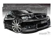 HSV Senator VE SENATOR PHANTOM A3 FRAMED PRINT (V200)