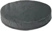 Waterproof Round Dog Bed Grey Velvet Orthopedic Egg Crate Foam Pad 30 Inch