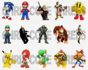 Code 3 Adhesive Vinyl Cab Decals - Video Game Characters - 1/50 1/76 1/64