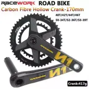 Carbon Fiber Crankset Road Bike Crank 11/12 Speed 170mm For SRAM GXP with BB