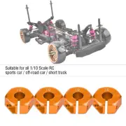 (7mm Golden Orange)12mm Universal Wheel Hex Hub Adapter For HSP Sakura 1/10 LS