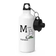 Letter M Is For Manatee Sports Bottle Alphabet Drinks Camping Flask